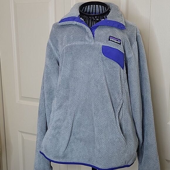 Patagonia Polartec Pullover in Gray and Blue Size Medium - Picture 6 of 6